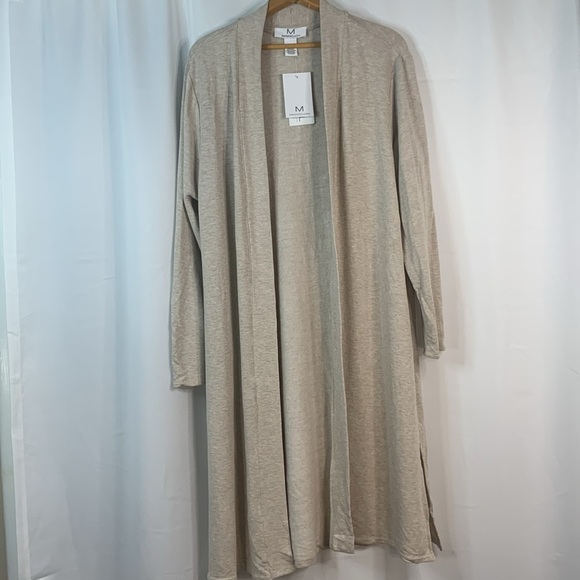 Magaschoni Heathered Oatmeal Modal Duster- NWT - Picture 14 of 17